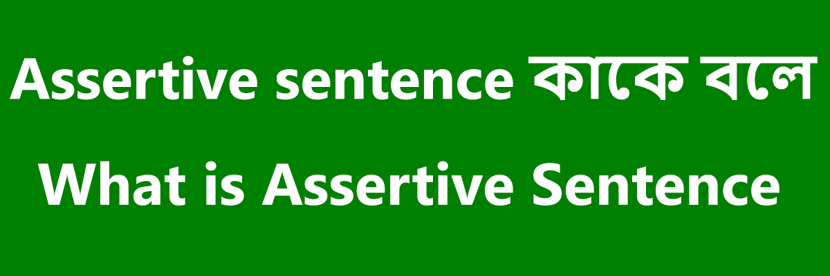 Assertive Sentence