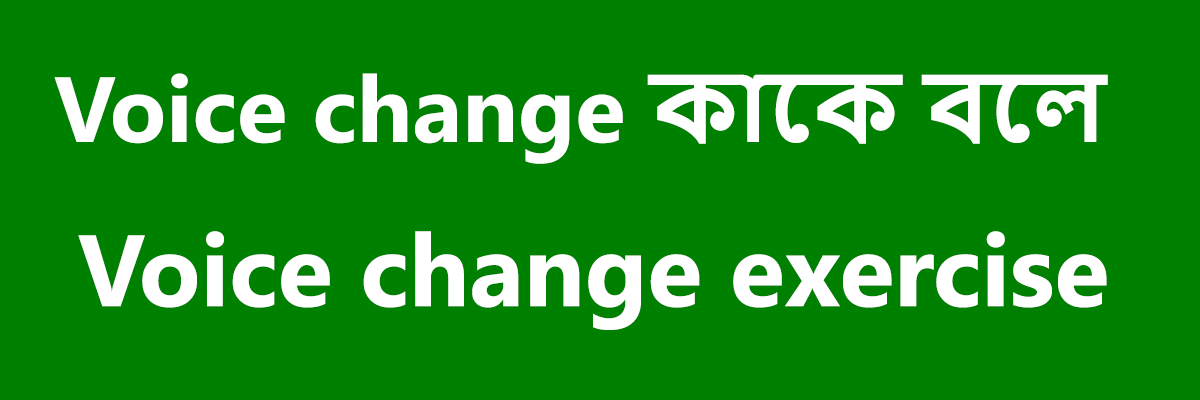 Voice change